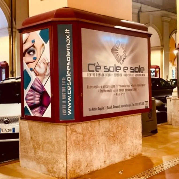 Insegna C'è Sole e Sole Max Imperia